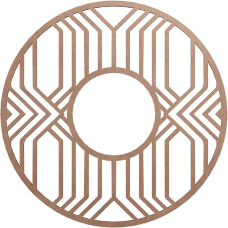 Ekena Millwork Empire Wood Fretwork Pierced Ceiling Medallion, Wood (Paint Grade), 18"OD x 6 5/8"ID x 3/8"T CMWP18X18X0375EPMF